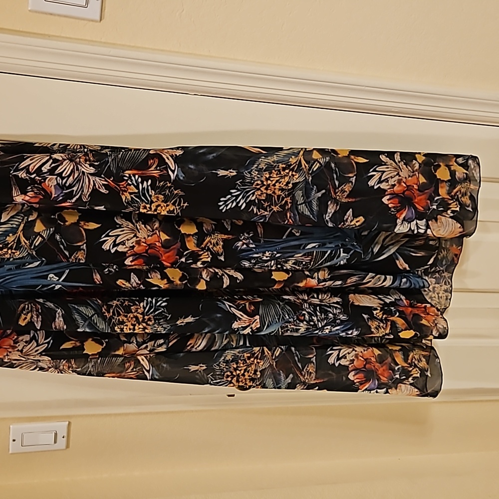 Brand unknown Long Black Floral Sundress Size 2xl - Picture 7 of 11